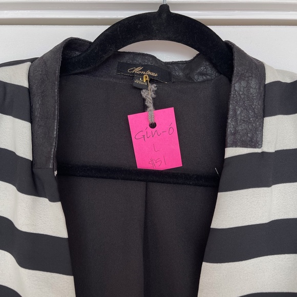 NWT Striped Lightweight Blazer (L) - Picture 2 of 7